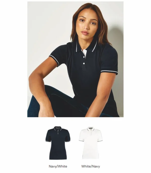 Kustom Kit K706 Ladies St Mellion Contrast Tipped Polo